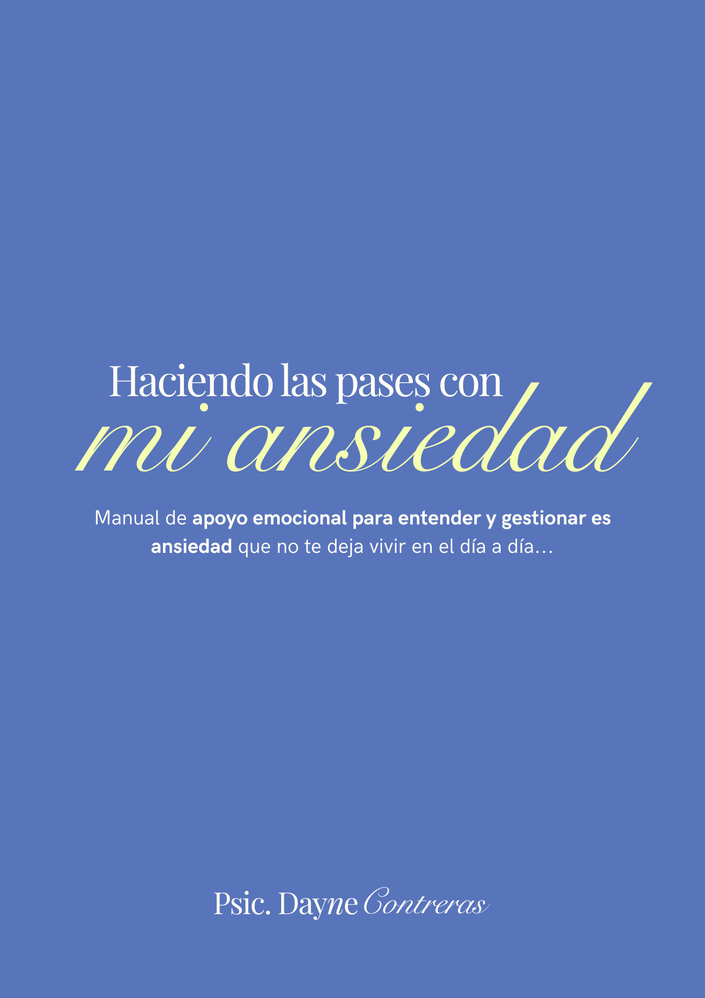 Haciendo las pases con mi ansiedad ❤️🩹🧠